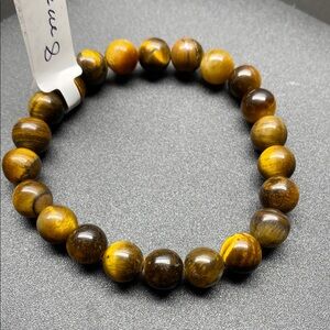 Tiger Eye 8mm Stone Beaded Bracelet